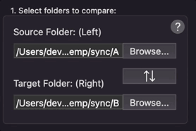 Select two folders