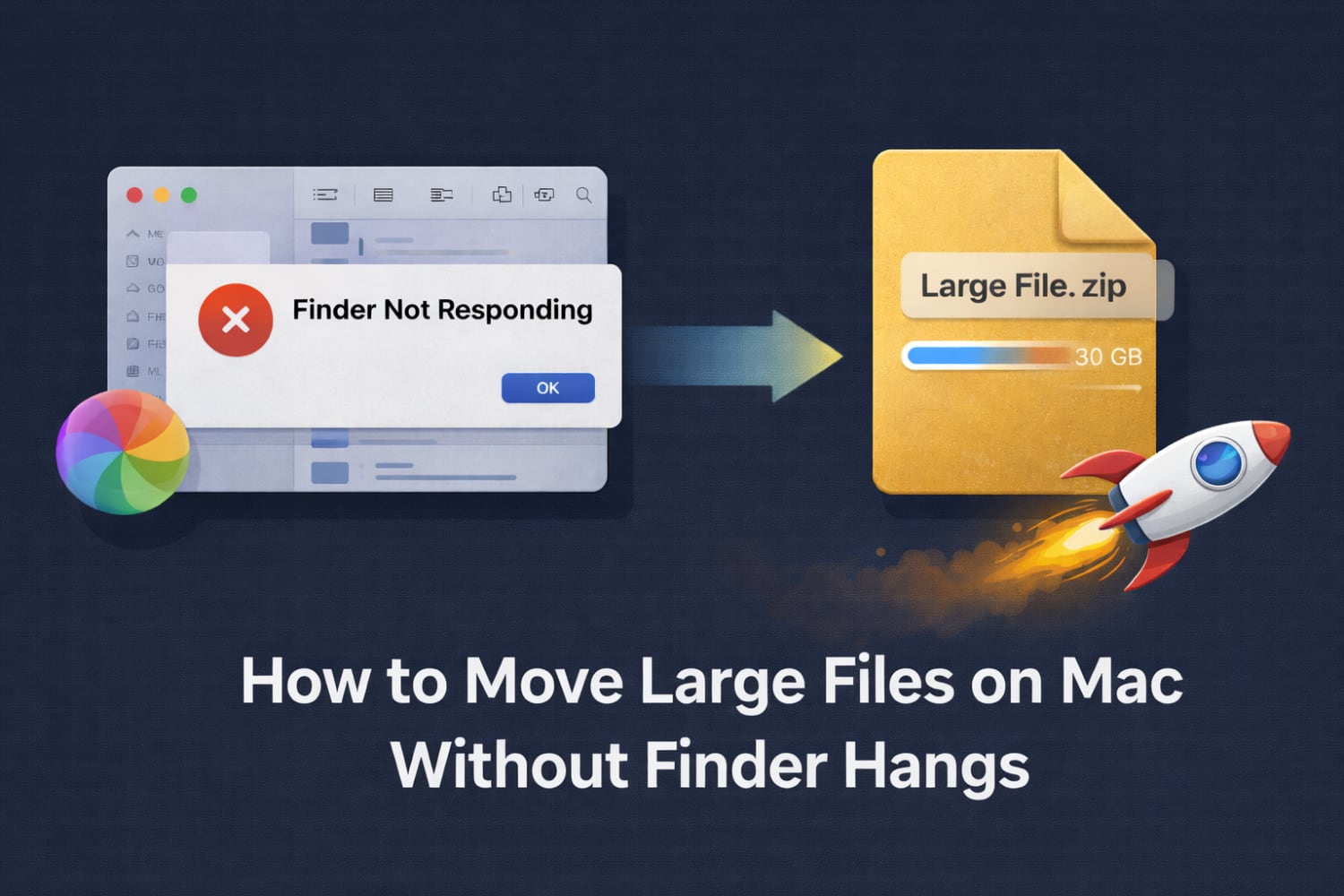 Move large files on mac
