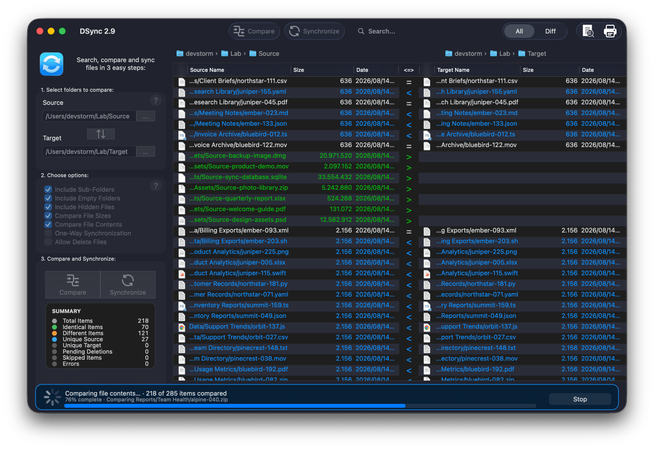 Use DSync. Use it for backups. Use it to organize your files.